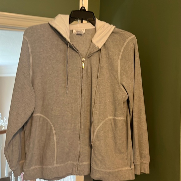 Jennifer Moore casual full zip hooded jacket - like new ! - Picture 1 of 8